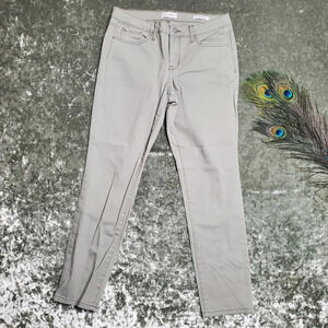 Jessica Simpson Green Rolled Crop Skinny Denim Jeans